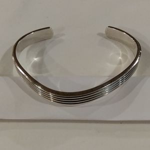 Sterling Silver Adjustable Bangle Bracelet